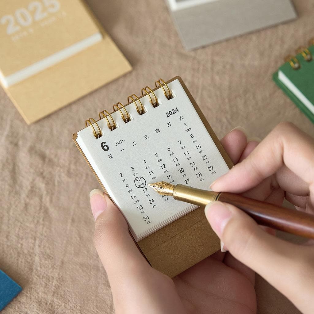 Thẻ lịch cầm tay mini