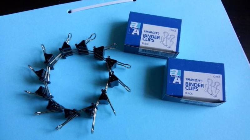 Kẹp sắt đen Double A 25mm 12 chiếc