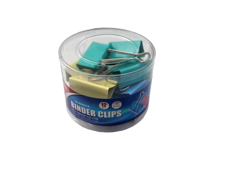 Kẹp sắt màu DELI 8553A 32mm 24 chiếc - Image 1