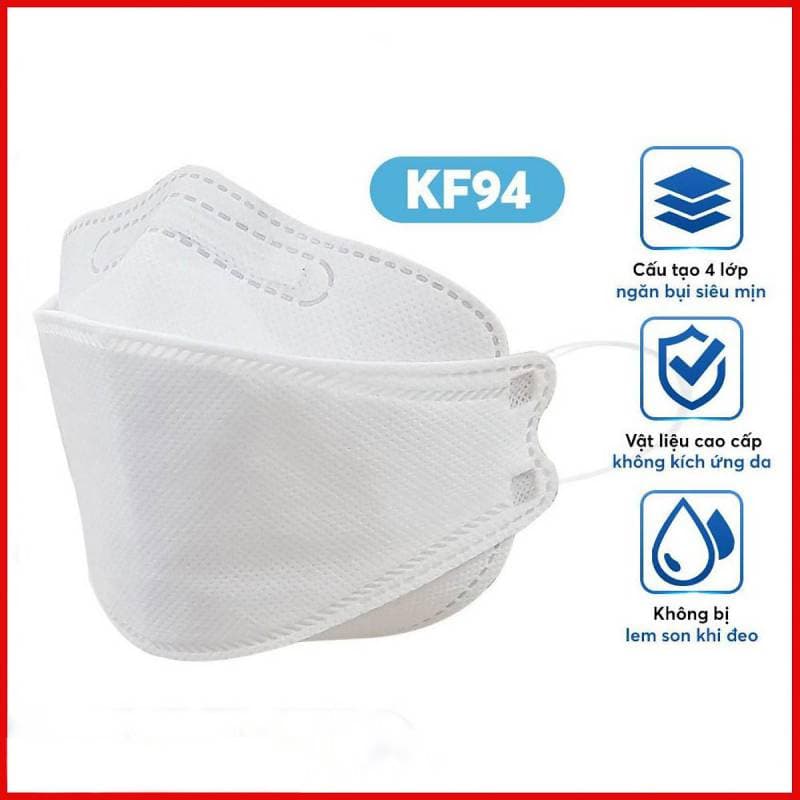 Khẩu trang cao cấp 4 lớp KF94(10 chiếc/túi)