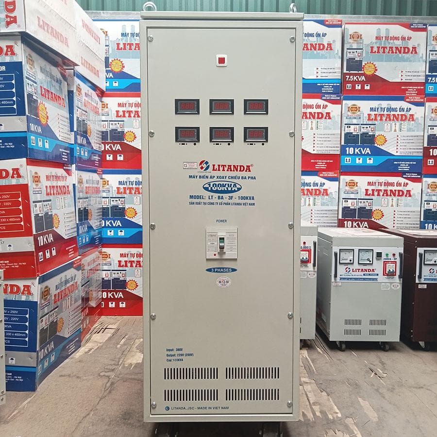 Biến áp tự ngẫu Litanda 100KVA 3 pha - Image 1