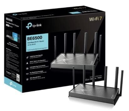 Bộ phát wifi TP-Link Archer BE400(chuẩn BE/6500Mbps/6 awngten ngoài/Wifi Mesh)
