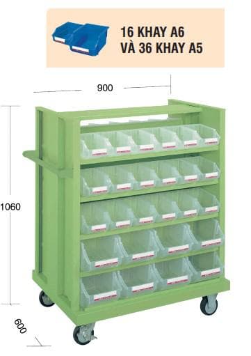 Xe giá để dụng cụ linh kiện XDK2M1000S-DD