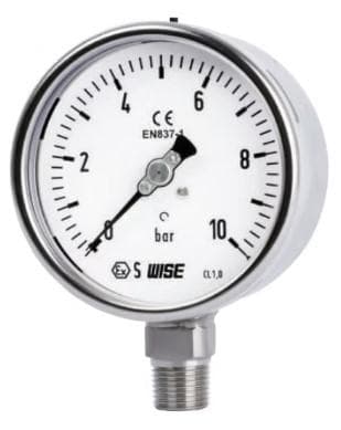 Đồng hồ đo áp suất Wise P252 0-10 bar 100A - Image 1