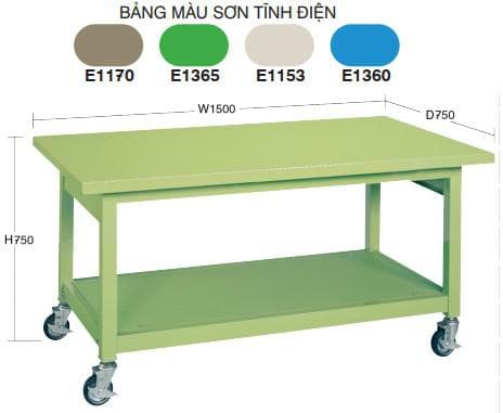 Bàn thao tác di động 2 sàn BTT1800-750DD-2T - Image 1