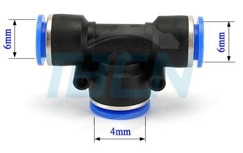 Đầu nối khí chữ T PEG6-4-6 - Image 1