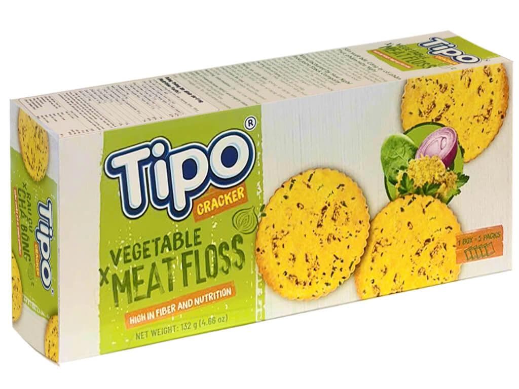 Bánh cracker rau củ chà bông Tipo hộp 132g - Image 1