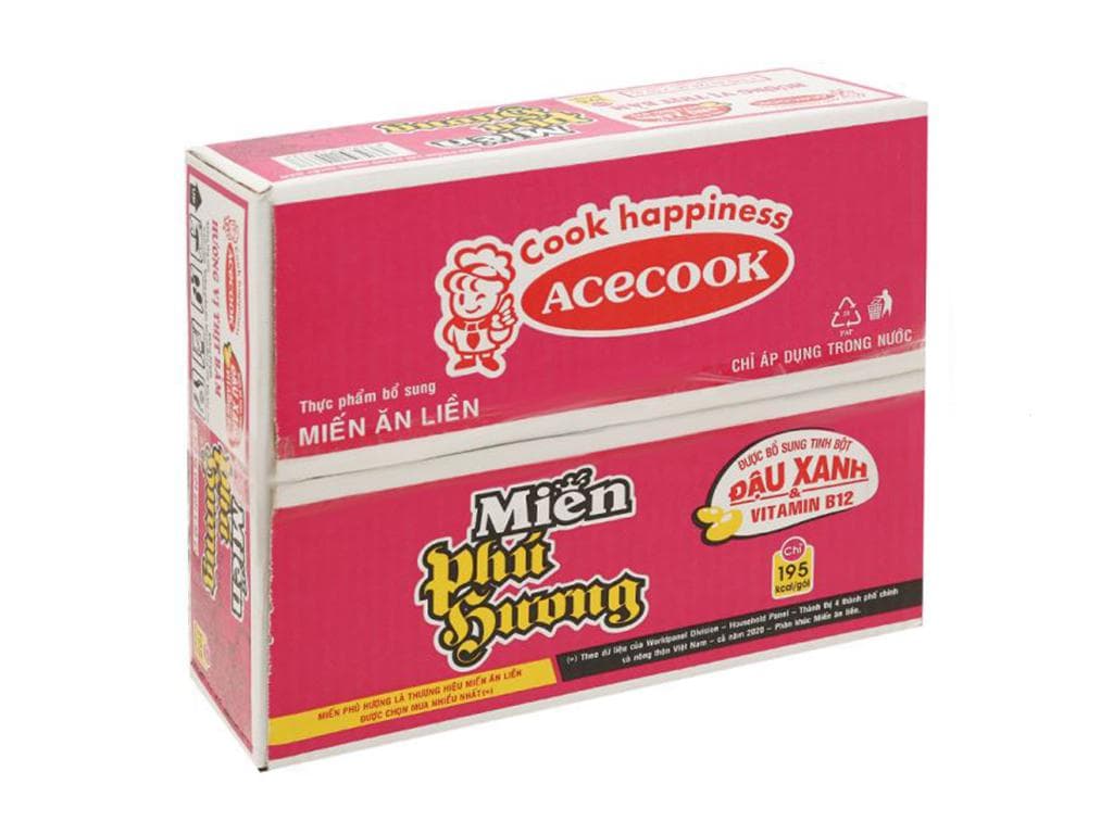 Thùng 24 gói miến Phú Hương thịt bằm 55g - Image 1