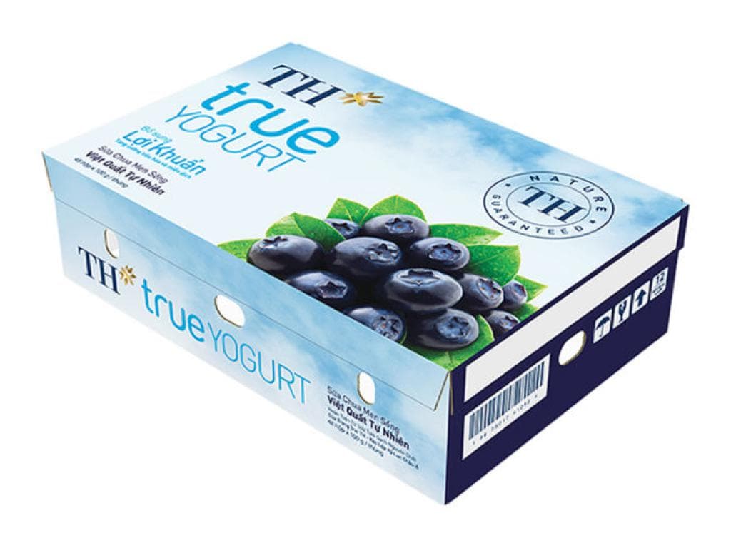 Thùng sữa chua việt quất tự nhiên TH True Yogurt 100g - Image 1
