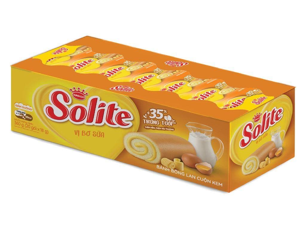 Bánh bông lan Solite bơ sữa 360g - Image 1
