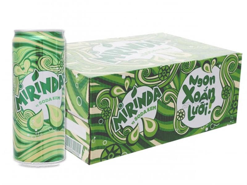 Nước ngọt Mirinda Soda vị kem lon 330ml - Image 1
