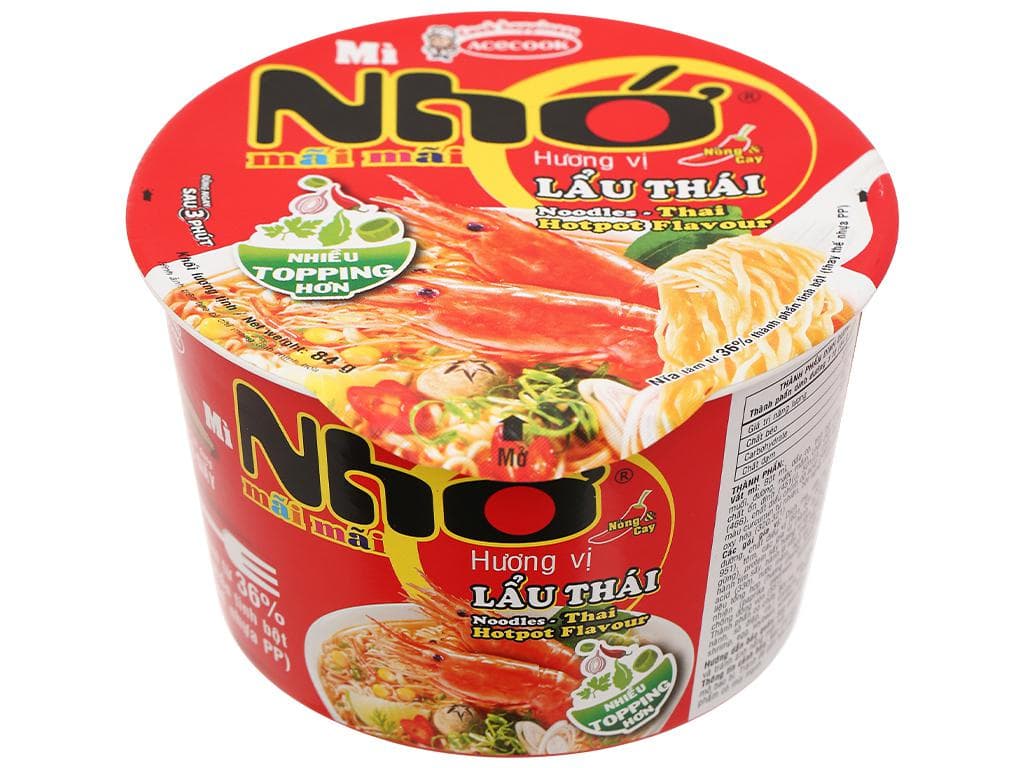 Mì lẩu Thái Nhớ mãi mãi tô 84g - Image 1