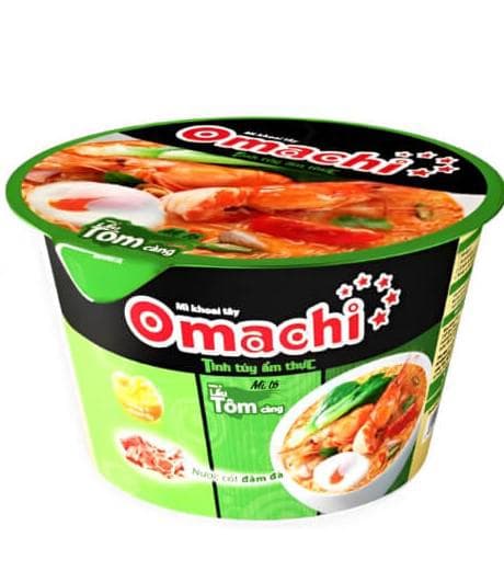 Mì khoai tây Omachi lẩu tôm càng tô 92g