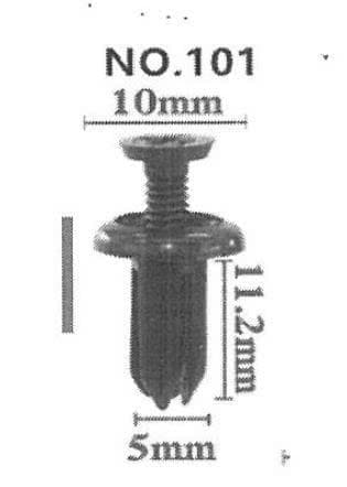 Đinh tán nhựa 5mm - Image 1