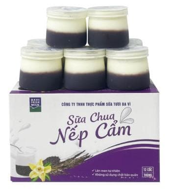 Sữa chua nếp cẩm Ba Vì (12 cốc/thùng) - Image 1