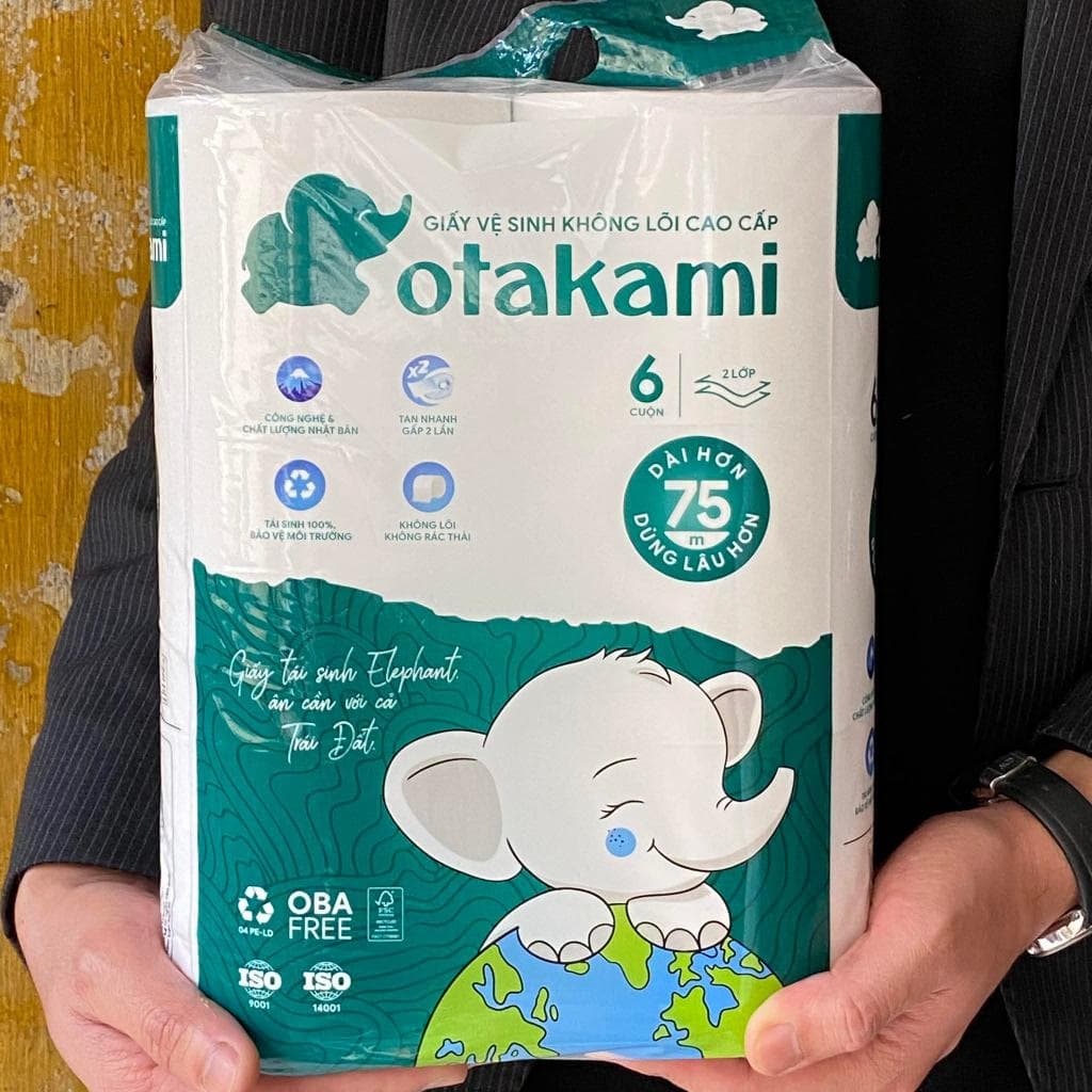 Giấy vệ sinh Otakami 6 cuộn/túi - Image 1