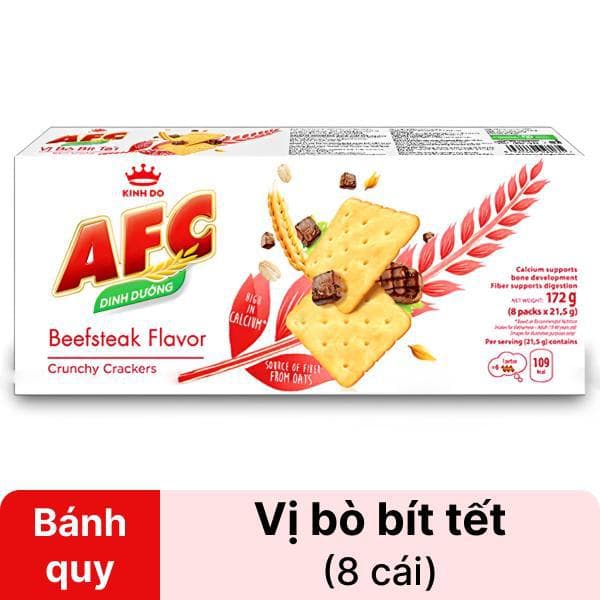 Bánh AFC dinh dưỡng -Bò bít tết 172g - Image 1