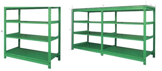 Kệ hàng khung sắt hộp KHM1000-4T - Image 1