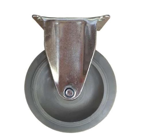 Bánh xe cao su AHQ125 xám cố định - Image 1