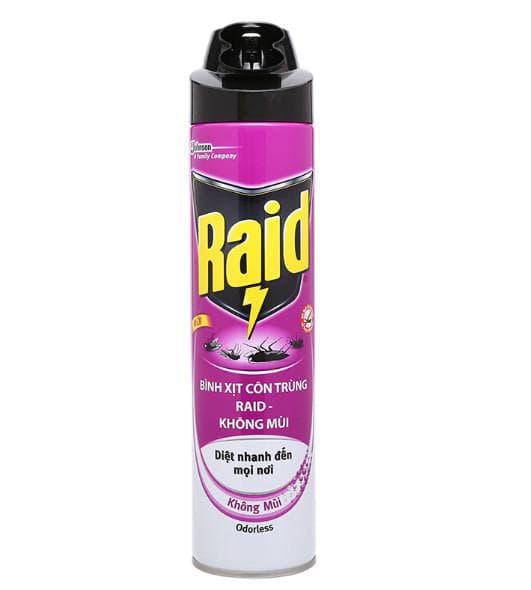 Bình xịt côn trùng Raid không mùi - 600ml - Image 1