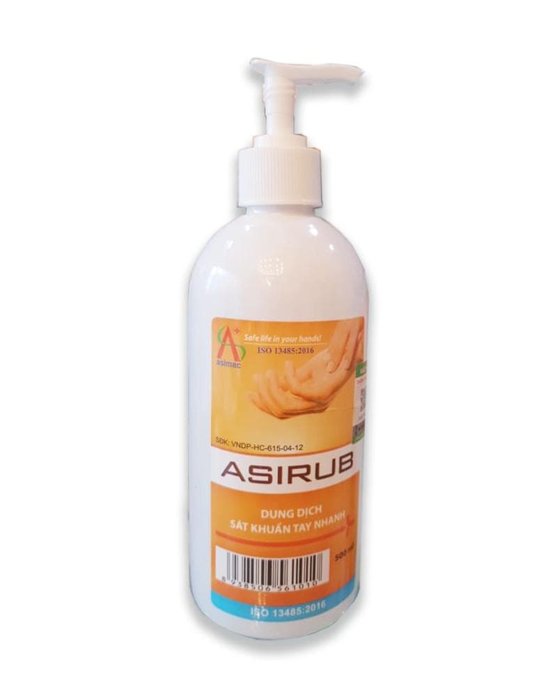 Nước sát khuẩn rửa tay khô Asirub - 500ml