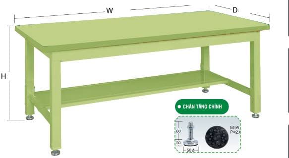 Bàn thao tác chân điều chỉnh BTT1000-600DCN - Image 1