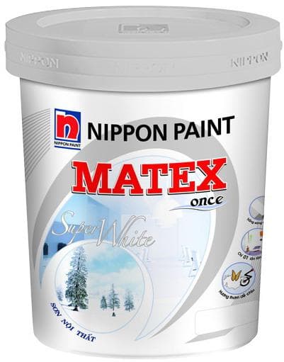 Sơn nippon Matex siêu trắng 18L