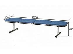 Ghế băng phòng chờ GBM2000-4G - Image 1