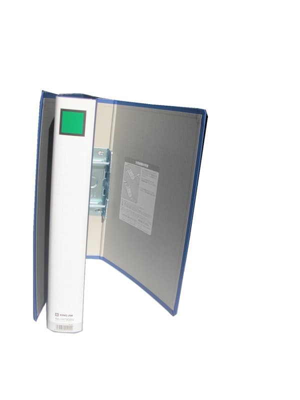 File khóa ống Kingjim 1470GSV A4-10cm- xanh blue - Image 1