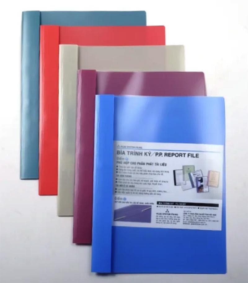 File acco nhựa Plus A4 - Xanh blue
