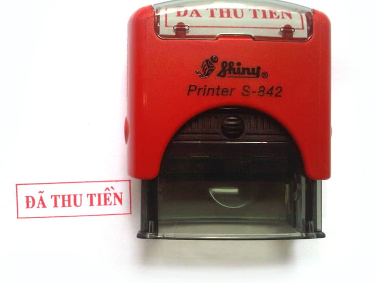 Dấu liền mực 842 cỡ trung bình: "Đã thu tiền" - Image 1