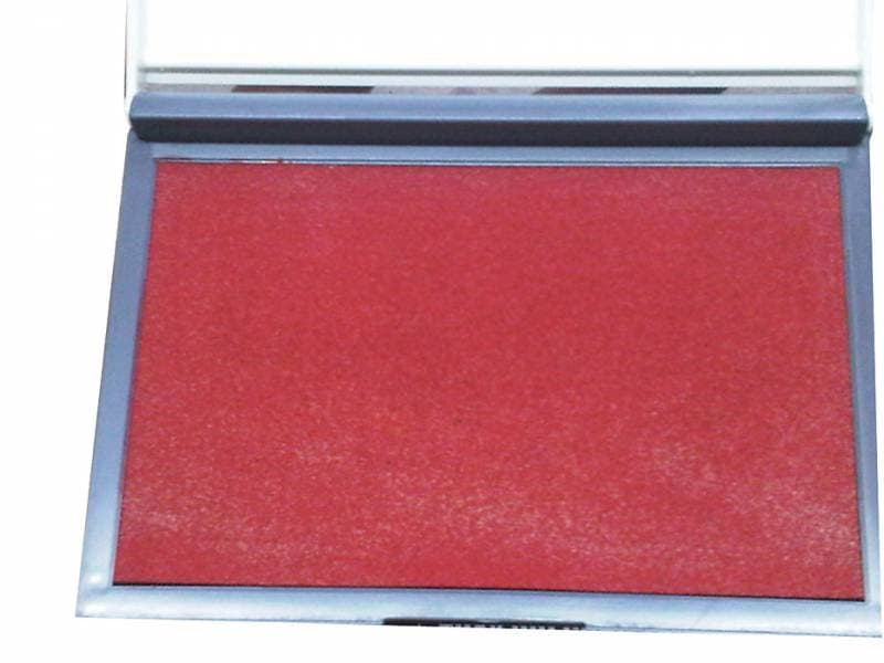 Hộp mực dấu chữ nhật nhỏ 9866- đỏ - Image 1