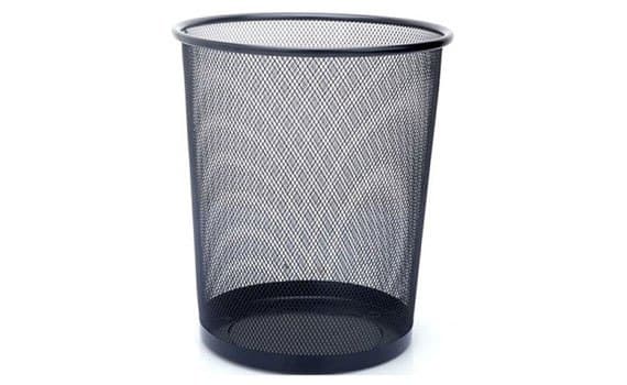 Thùng rác lưới màu đen