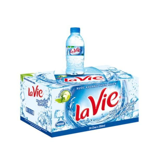 Nước khoáng Lavie 350ml (24 chai/thùng) - Image 1