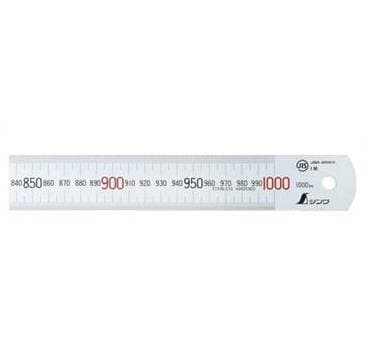 Thước lá Shinwa 13048 nhũ bạc