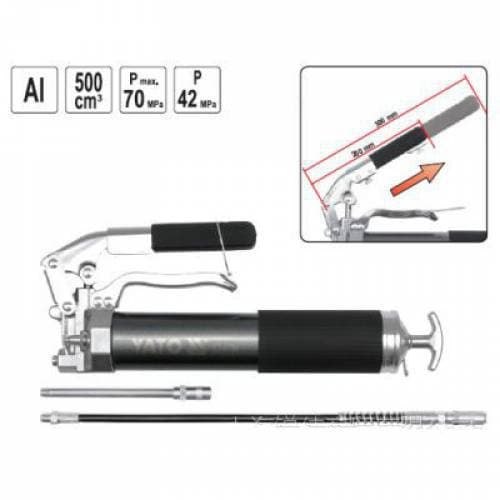 Súng bơm mỡ bằng tay 500CC Yato YT-0704 - Image 1