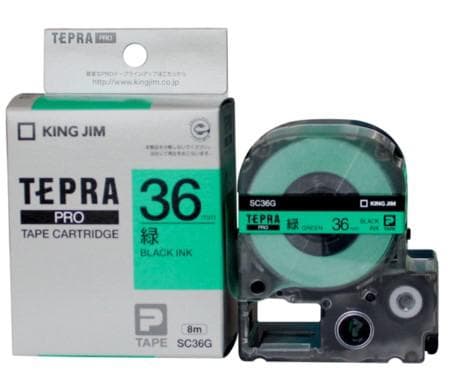 Băng nhãn Tepra Pro 36mm xanh