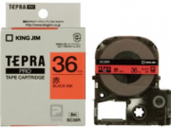 Băng nhãn Tepra Pro 36mm- đỏ - Image 1