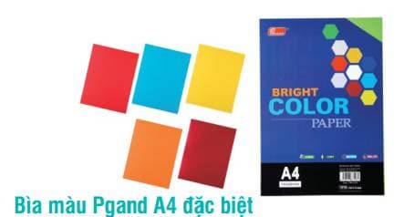 Bìa màu Pgrand A4 đặc biệt Red - Group B - Image 1