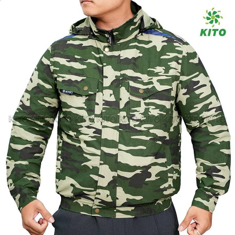 Áo Điều Hòa KITO Chính Hãng Rằn Ri mũ tháo rời - Image 1