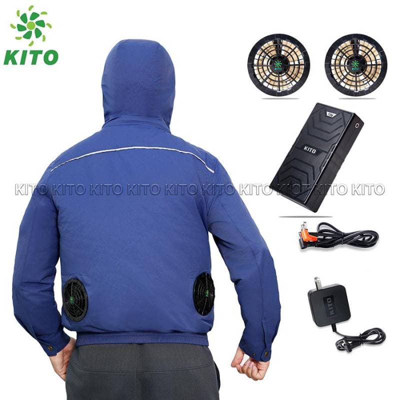 Áo Điều Hòa KITO Chính Hãng Xanh Than mũ rời - Image 1