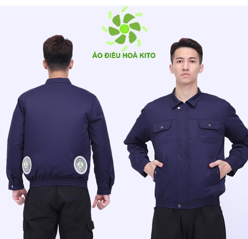 Áo Điều Hòa KITO Chính Hãng Xanh tím than
