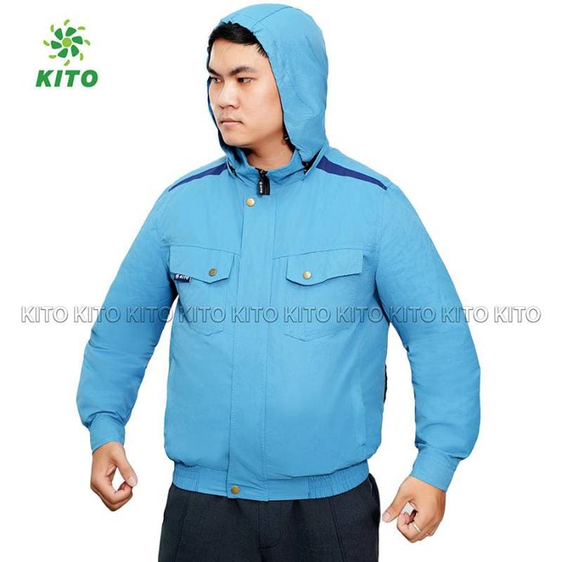 Áo Điều Hòa KITO Chính Hãng xanh dương mũ rời - Image 1