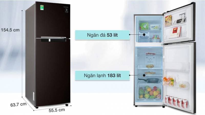 Tủ lạnh Samsung Inverter 236 lít RT22M4032BY/SV - Image 1